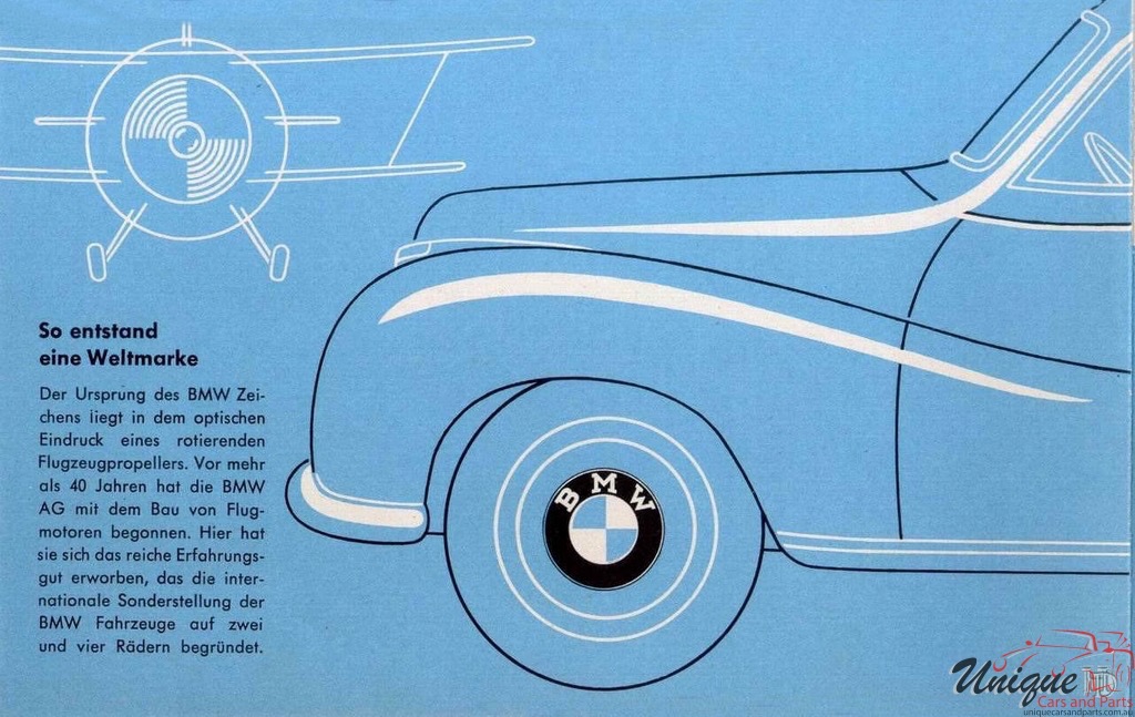 1957 BMW Full-Line All Models Brochure Page 3